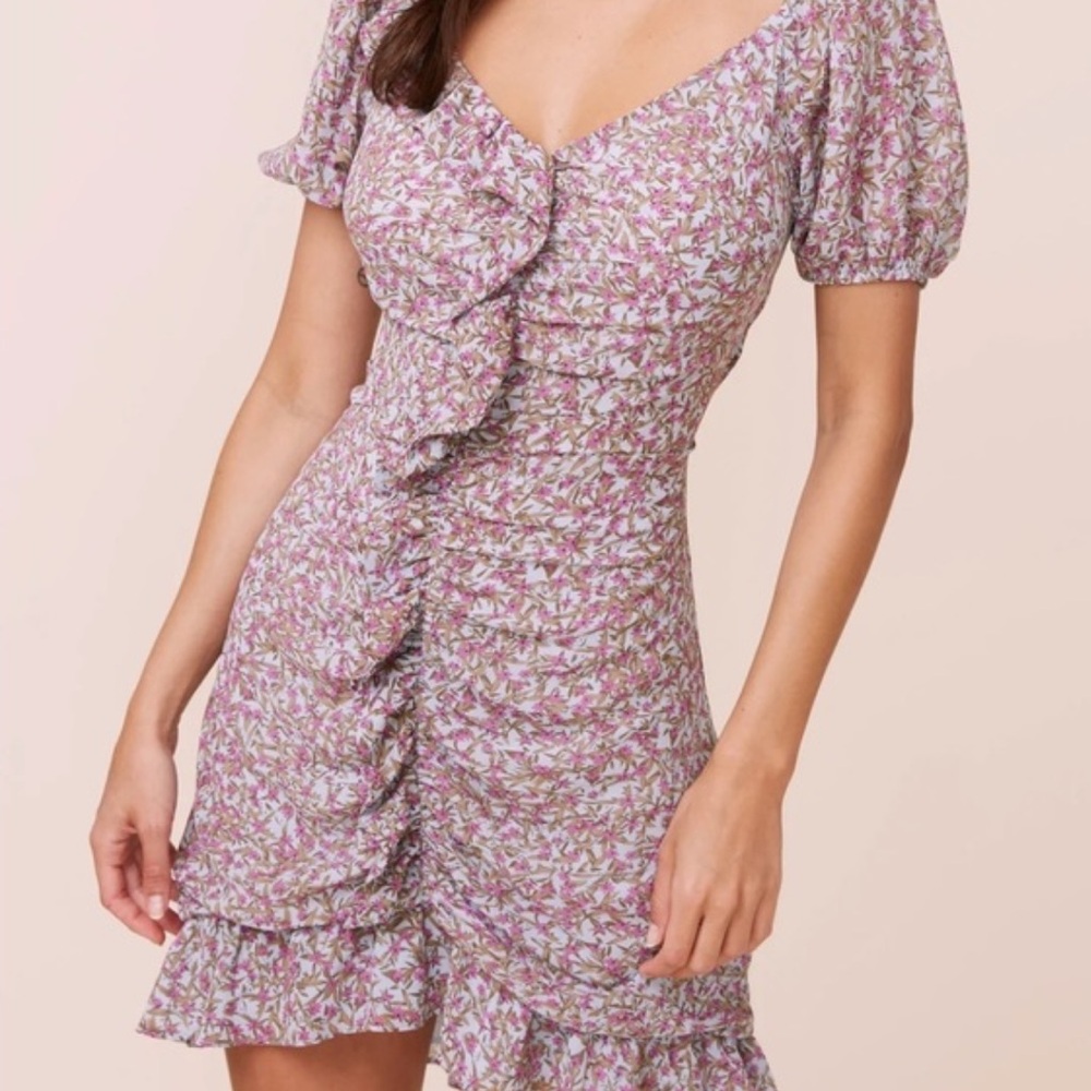 NWT Astr the label shifted mini dress teal and magenta size medium